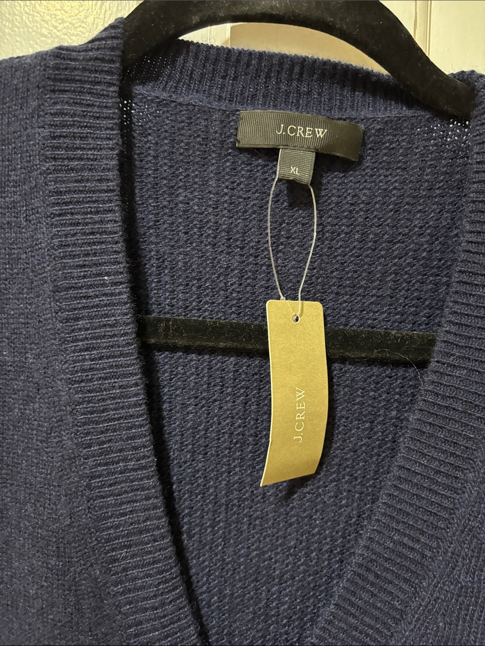 J. Crew Women’s  Dark Navy V-Neck Sweater